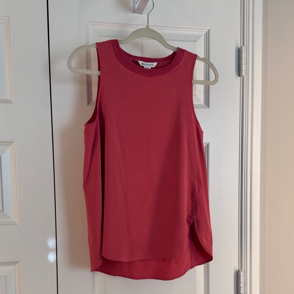 Athleta Women's Sleeveless watermelon 🍉 Pink Tank Top size XS